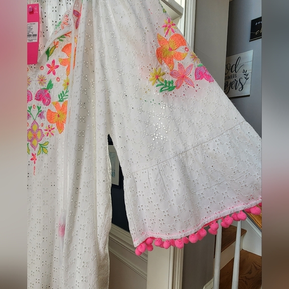NWT Lilly Pulitzer Morgan Embroidered Eyelet Top XL - Picture 6 of 8
